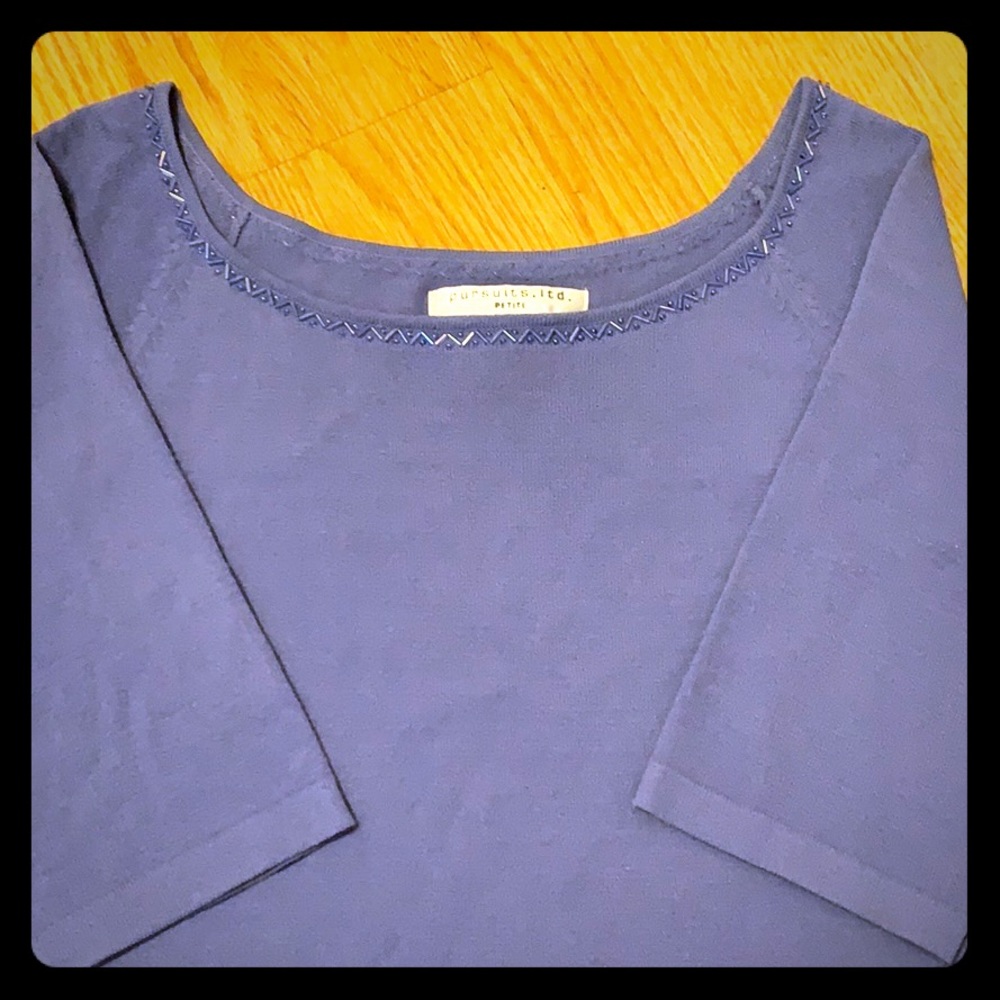 Petite 3/4 sleeve sweater